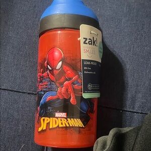 Zak! Spider-Man Red Water Bottle